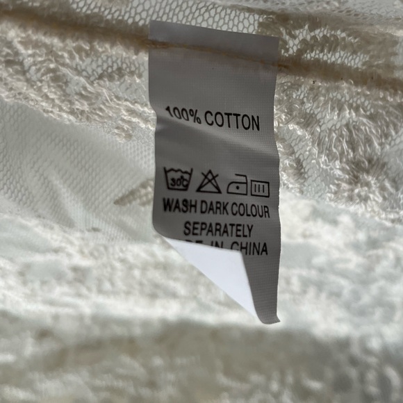 Cotton lace cream duster - Picture 8 of 11